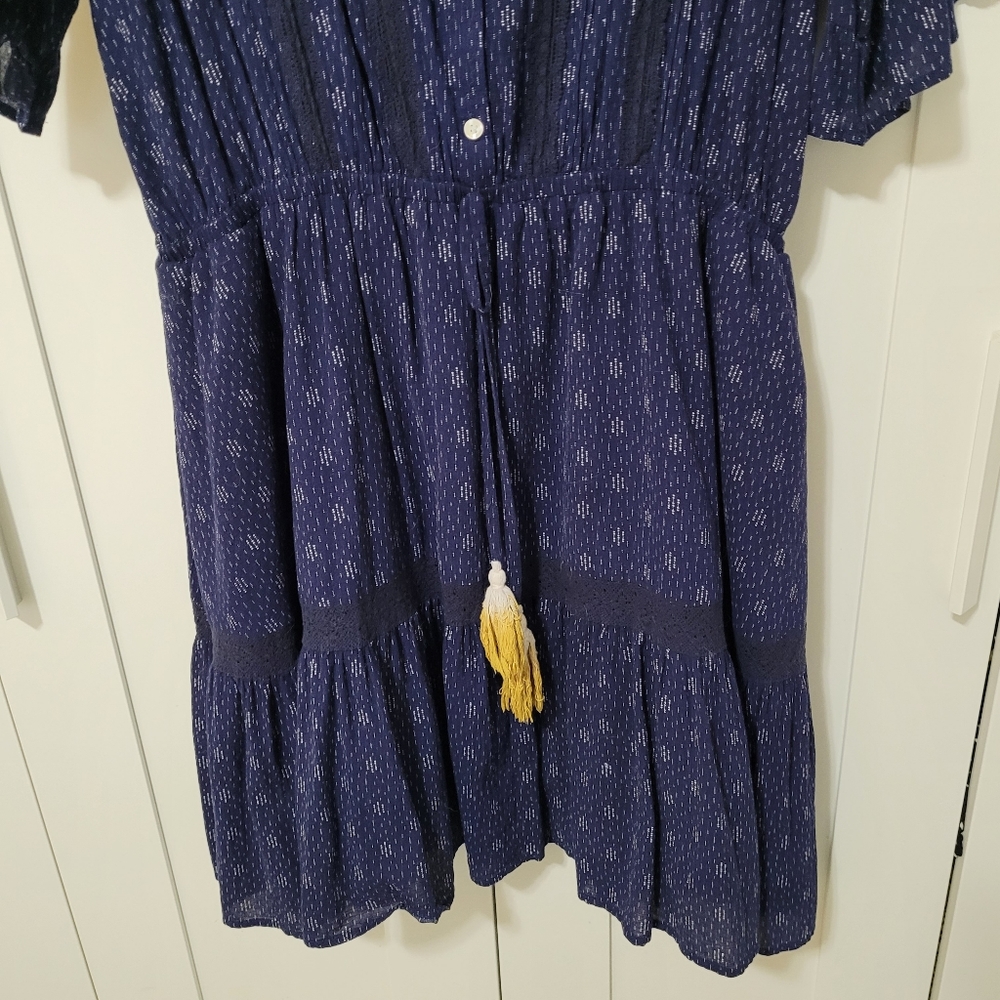 Elegant Navy Blue Dress - Picture 7 of 13
